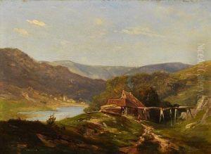 Mittelgebirgslandschaft by Eugen Felix Prosper Bracht