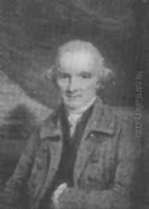 Warren Hastings In A Yellow Chair, Wearing Blue Coat, Black Waistcoat, White Stock And Frilled Shirt