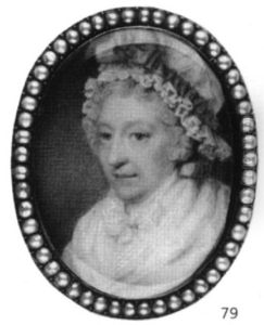 A Lady With Powdered Hair Wearing White Dress And Fichu
