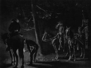 Confederate Soldiers Tracking Union Troops by William Henry Shelton