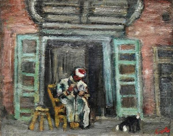 An Artisan Man Before His Shop - view 1