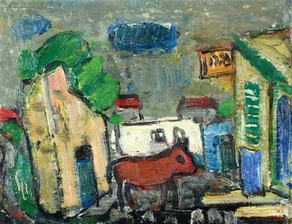 A Road With A Hotel In Safed - view 1