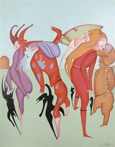 Le Carnaval De Saint Petersbourg by Mikhail Fedorovich Shemyakin