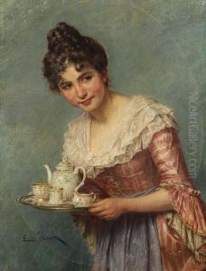 Serviermadchen by Emil Brack