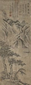 Waterfall And Pine by Shen Zongjing