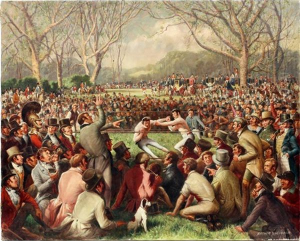 Sayers Vs. Heenan Fought At Farnborough, England - view 1