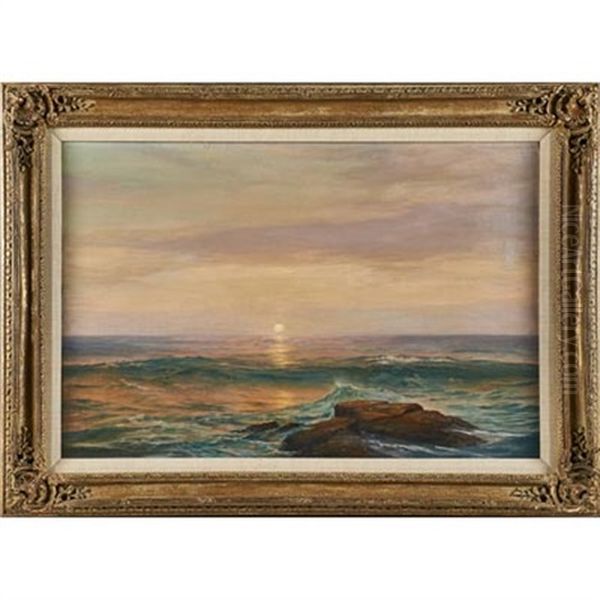 Untitled (seascape At Sunset) - view 1