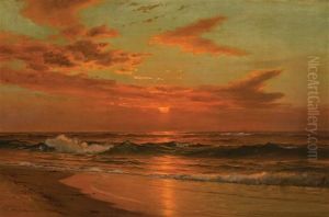 Luminous Coastal Sunset by J. Warren Sheppard