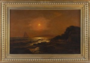 Sunset Sail Off The Coast by Warren W. Sheppard