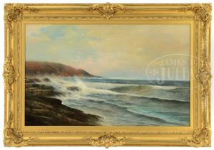 Breakers Along The Shore - Nantucket by Warren W. Sheppard