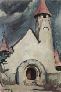 Untitled (hungarian Village Church) by Amrita Sher-Gil