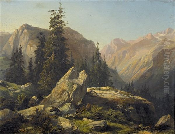 Sonnige Berglandschaft - view 1