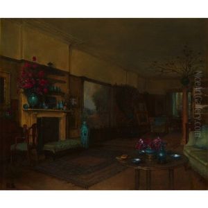 The Parlour, Judges' Lodgings At Wells, Somerset by George Sheringham