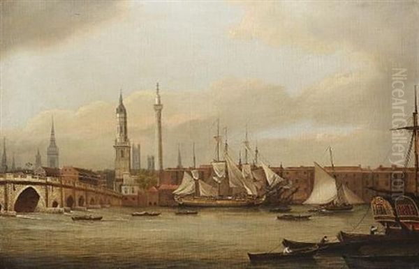Shipping Lying In The Thames Below Old London Bridge - view 1