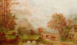 Leading The Cattle Home by William P. Sherlock