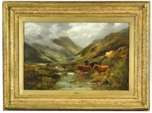 Highland Cattle In A Landscape