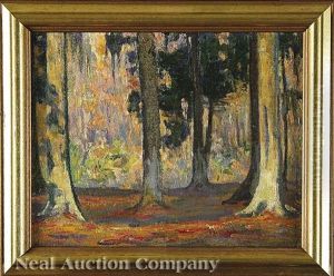 Autumn Color: Golden Afternoon, Long Lake, Club Grounds, Mississippi by Mary Clare Sherwood