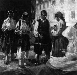 Marche Aux Legumes, Dubrovnik by William Anderson Sherwood