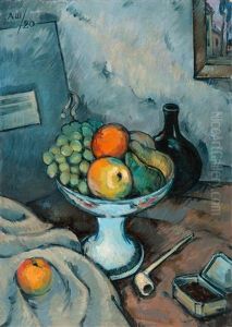 Still Life With Pipe by Aleksandr Vasilievich Shevchenko