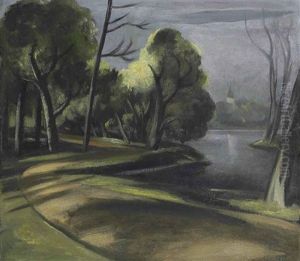 Landscape With A Lake by Aleksandr Vasilievich Shevchenko