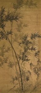 Bamboo And Rock by Shi Yanjie