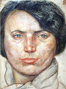Cabeza Femenina De Frente