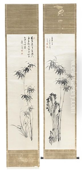 Standing Bamboo (pair) - view 1