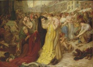 Knott Mill Fair, Manchester by Frederick James Shields