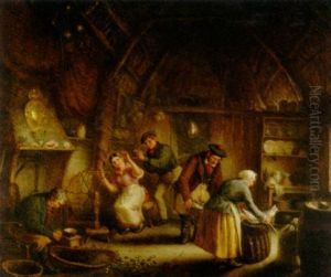 A Cottage Interior by William Shiels