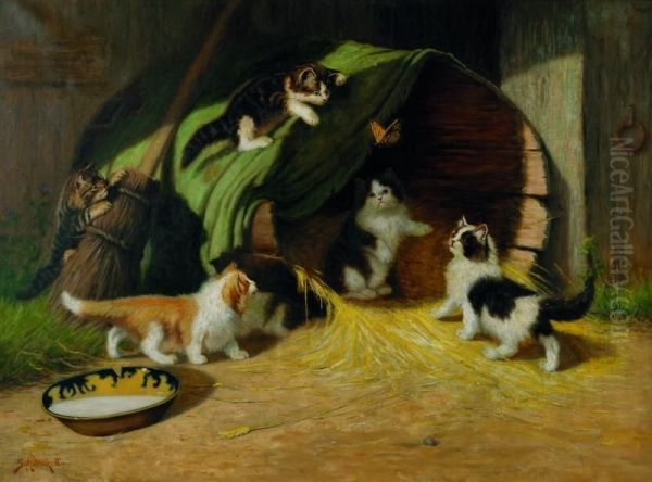 Kittens In The Barnyard - view 1