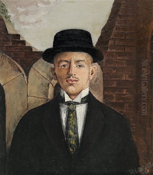 The Poet Vasily Kamensky In A Top Hat, 1917 - view 1