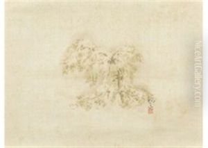 Snow Young Pine Tree by Shimomura Kanzan (Seizaburo)