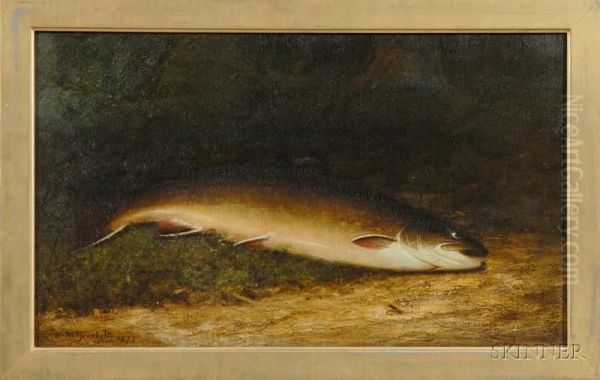 Brown Trout With Fly. - view 1