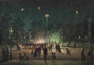 Fireworks, 4th July by Antonion Zeno Shindler