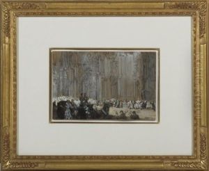 St. Patrick's Cathedral, Easter Sunday by Everett Shinn