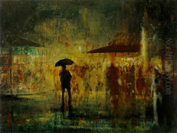 Fair: Man In Rain - view 1