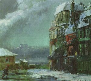 Winter Night, Paris by Everett Shinn
