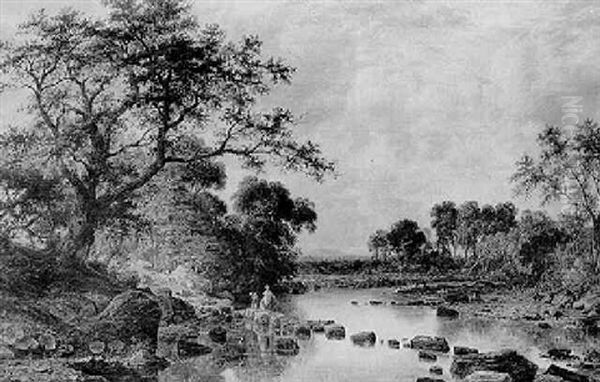 Stepping Stones On The River Derwent, Derbyshire - view 1