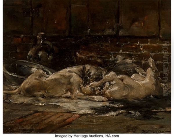 Mastiffs At Play - view 1