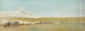 Covered Wagons by Walter Shirlaw