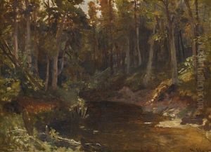 Woodland Brook by Iwan Iwanowicz Shishkin