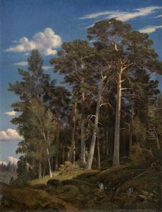 Pine Forest by Iwan Iwanowicz Shishkin