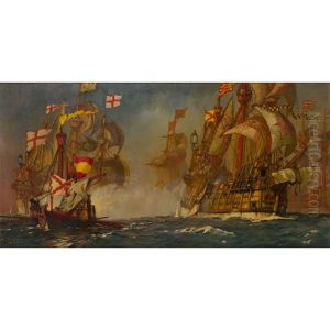 The Spanish Fleet Driven Towards The Flanders Coast After The Spanish Fleet Driven Towards The Flanders Coast After