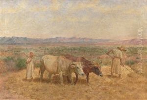 Les Moissons Dans Les Hauts-plateaux En Algerie by John Lewis Shonborn