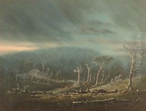Droving In A Storm by William Short Sr.