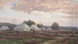 Army Camp In The New Forest by Frederick Golden Short