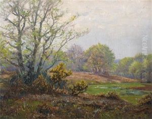 New Forest Scene by Frederick Golden Short