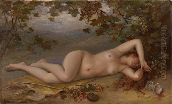 Sleeping Bacchante - view 1