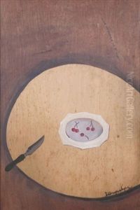 Cherries And Knife by David Shterenberg