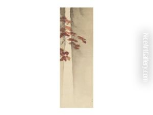 Autumn Waterfall by Hishida Shunso